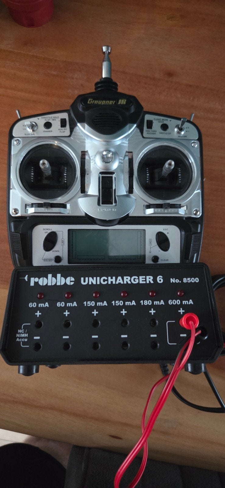 Graupner MX-12 zender, ontvanger, lader en boekjes, Hobby en Vrije tijd, Ophalen of Verzenden, Gebruikt
