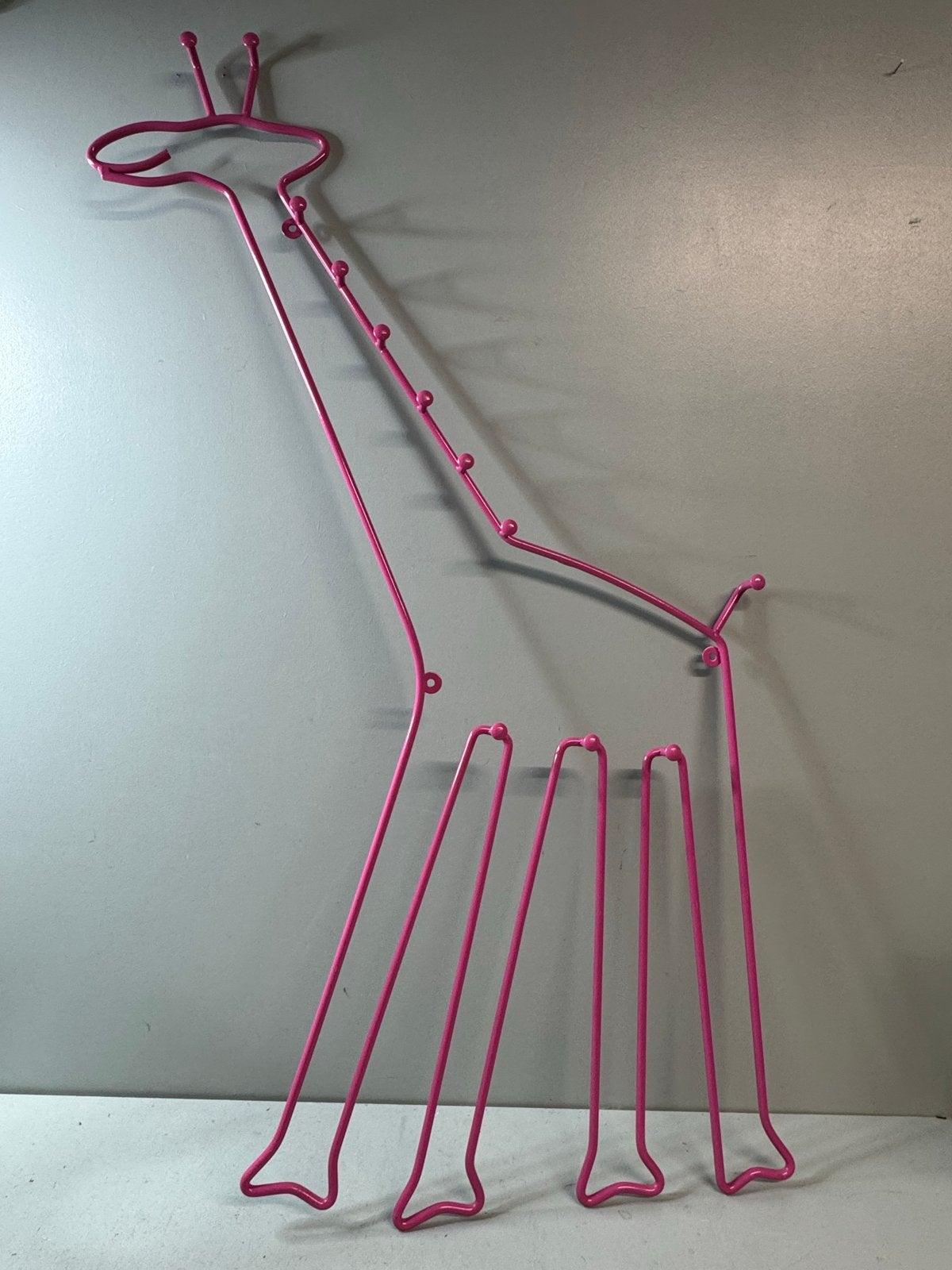 Vintage IKEA Roze Giraffe Kapstok - Uniek Design, Gebruikt, 100 tot 150 cm, ?, Metaal
