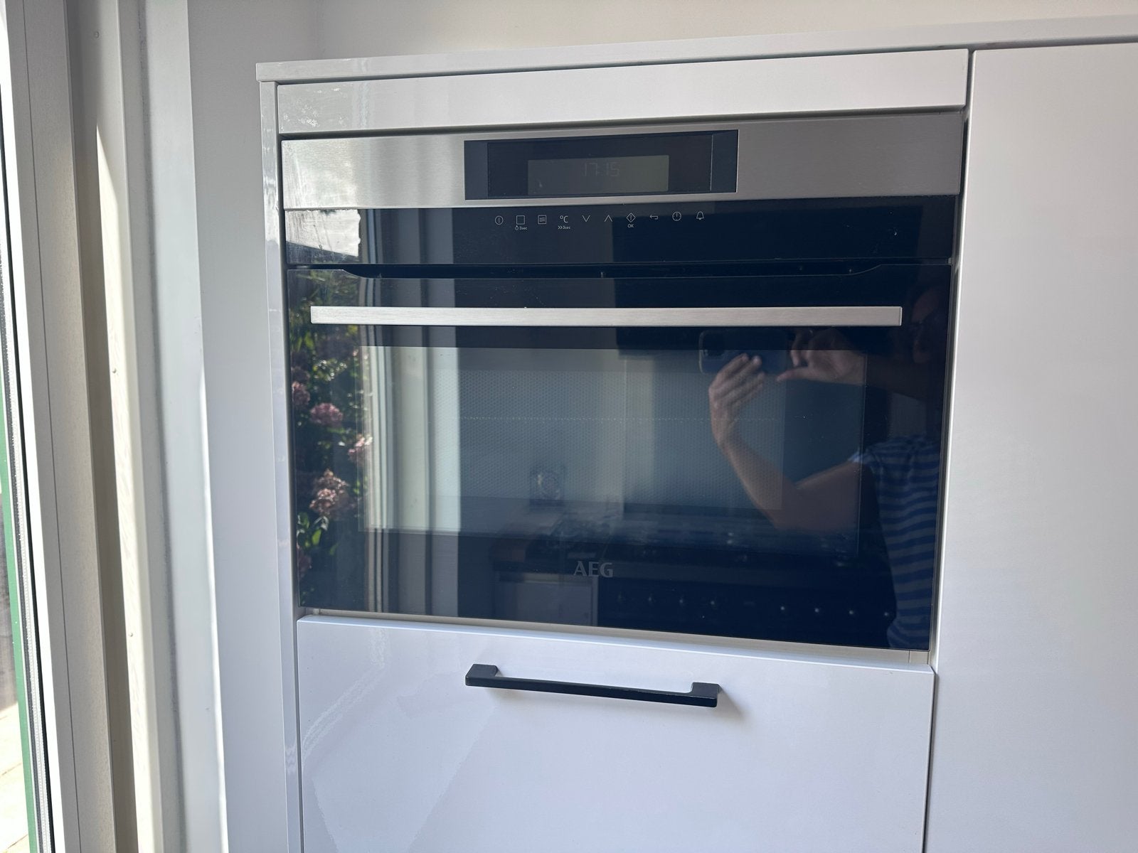 AEG KMK761000M Inbouw Combi-oven met Magnetronfunctie, Ophalen, 45 tot 50 cm, Gebruikt, Combi-oven