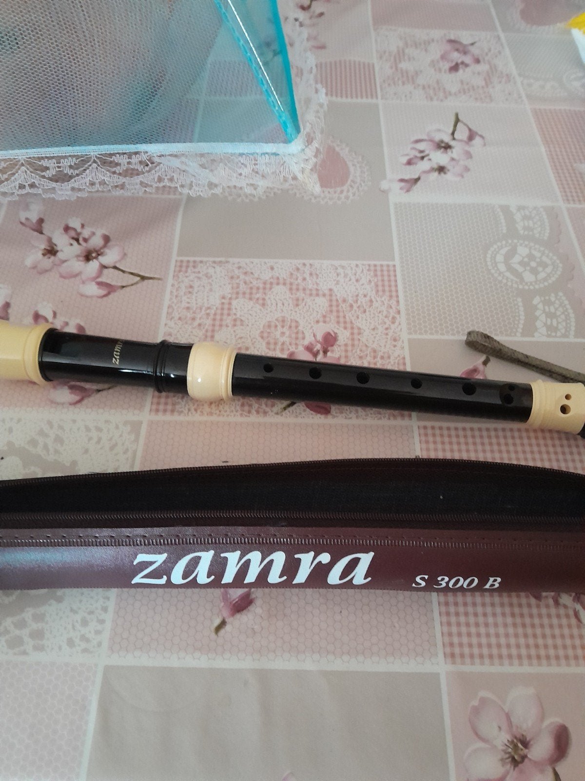 Zamora S 300 B Blokfluit met hoes, Ophalen of Verzenden, Gebruikt, Overige typen, Met koffer, hoes of etui