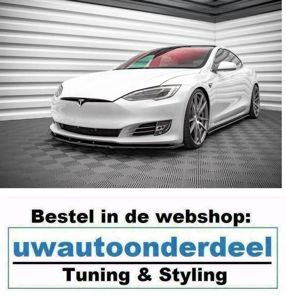 Maxton Spoiler Lip Splitter Voor Tesla Model S Facelift