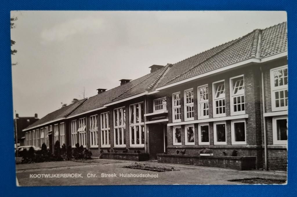 Ansichtkaart Kootwijkerbroek Chr. Streek Huishoudschool, Ophalen of Verzenden, Ongelopen, Gelderland