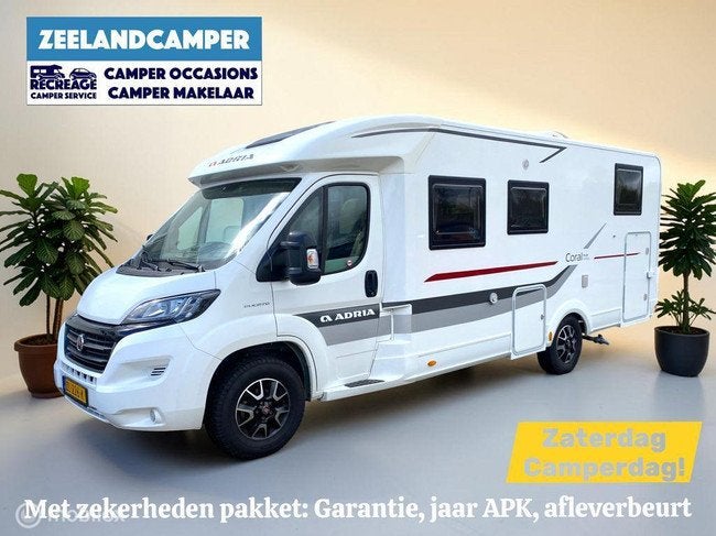 Adria CORAL S 670SL (bj 2018), Caravans en Kamperen, Campers, Automaat, Tot en met 2, 7 tot 8 meter, Bedrijf