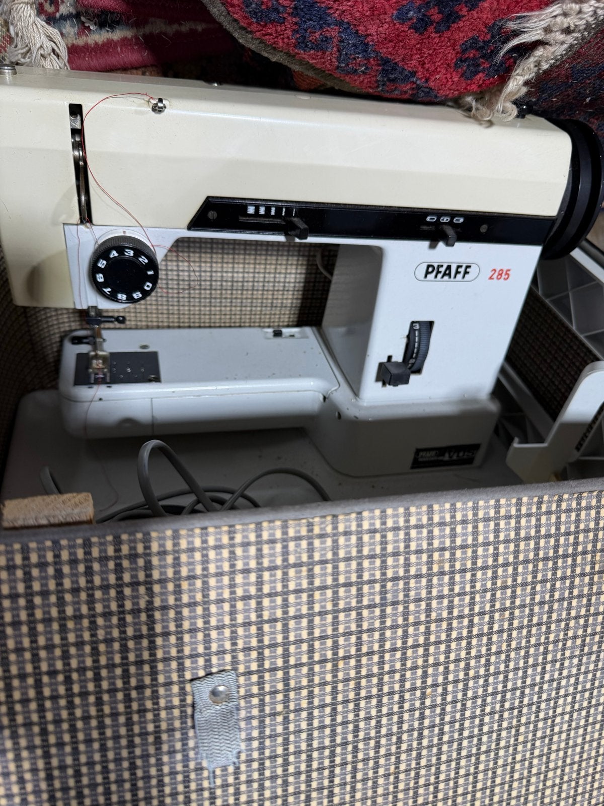 Pfaff 285 Naaimachine in Koffer - Vintage Model, Ophalen of Verzenden, Gebruikt, Naaimachine, Pfaff