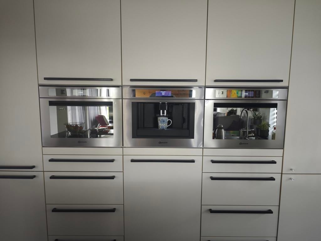 Bauknecht Inbouw Combi-Stoomoven, Magnetron & Koffiezetter, Ophalen, Gebruikt, Combi, Koffiebonen