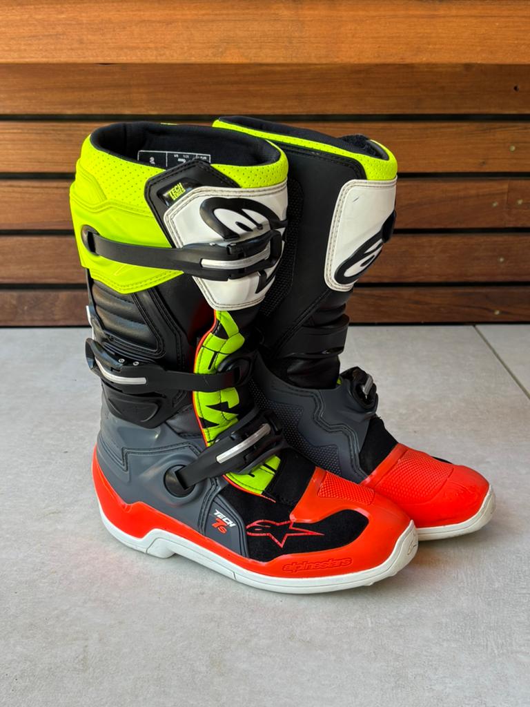 Alpinestars Tech 7s crosslaarzen motocross kind, Ophalen of Verzenden, Tweedehands, Motorcrosskleding
