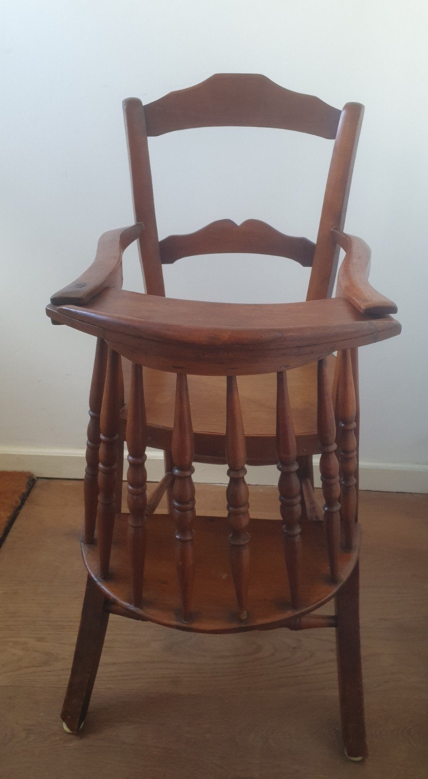 antieke houten kinderstoel, Ophalen