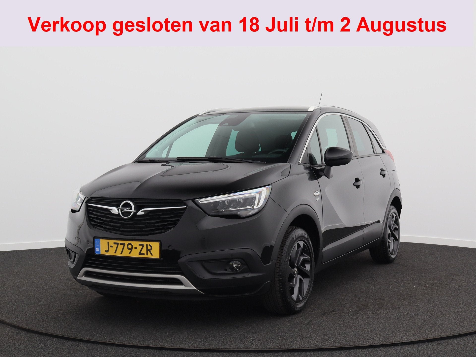 Opel Crossland X 1.2 Turbo Edition 2020/ lage km/ trekhaak!, Gebruikt, 1199 cc, Zwart, Origineel Nederlands