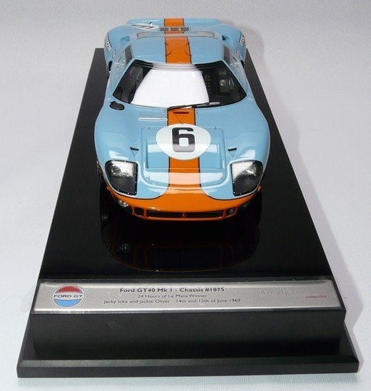 Ford GT40 Mk1 #6 LeMans 1:18 van Amalgam, Ophalen of Verzenden, Nieuw, Auto, Overige merken