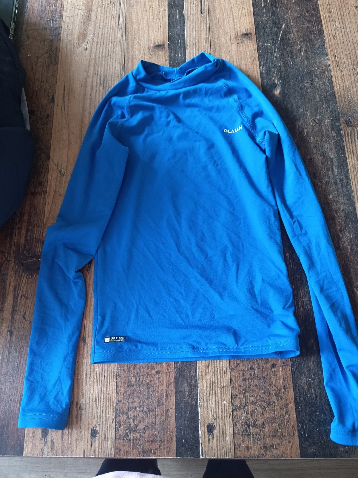 Blauw Olaian UV-shirt maat 140/146, Olaian, Jongen of Meisje, Sport- of Zwemkleding, Ophalen of Verzenden