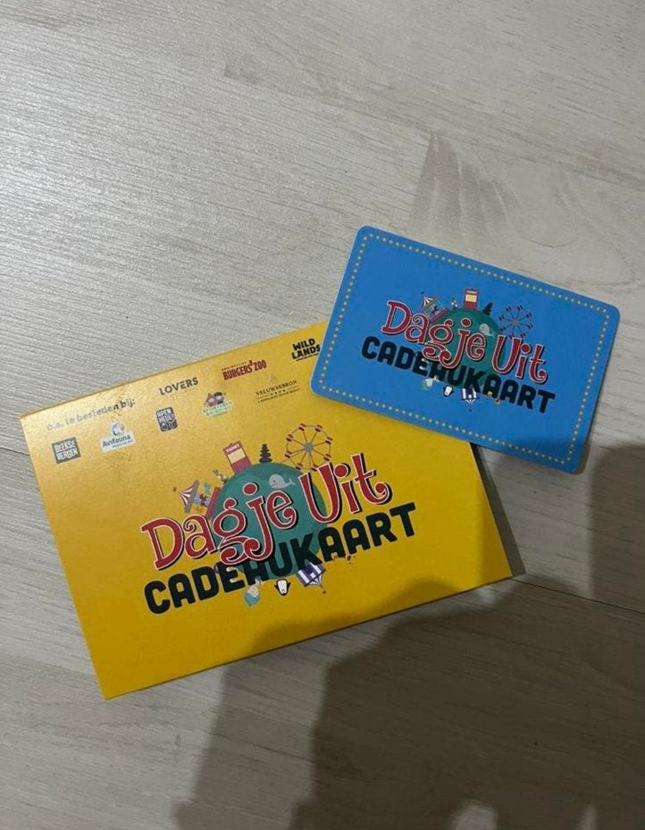 Dagje Uit Cadeaukaart - €25, Tickets en Kaartjes, Cadeaubon, Pretpark