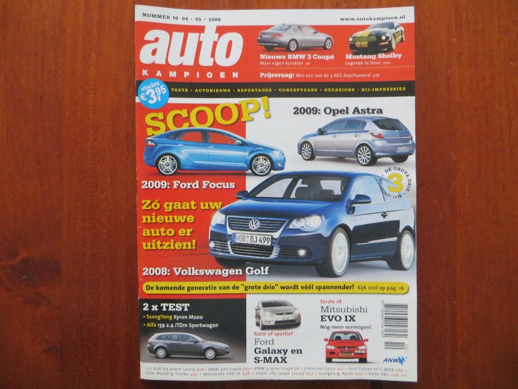 Autokampioen 10 2006 Epica, Continental GTC, 2CV, Shelby S8, Ophalen of Verzenden, Nieuw, Volvo