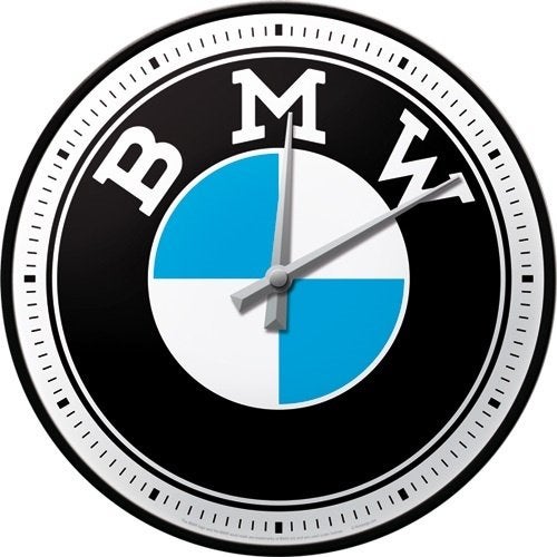 BMW logo reclame wandklok decoratie klok wanddeco, Ophalen of Verzenden, Nieuw, Auto's