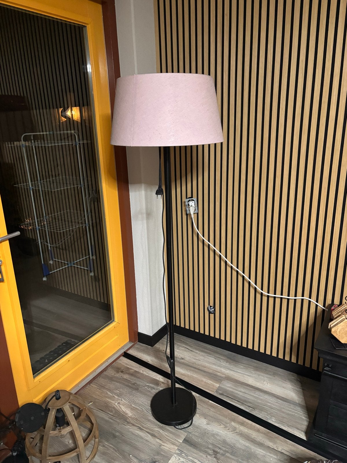 Vloerlamp Leen Bakker, Ophalen, E27 (groot), Zo goed als nieuw, Metaal