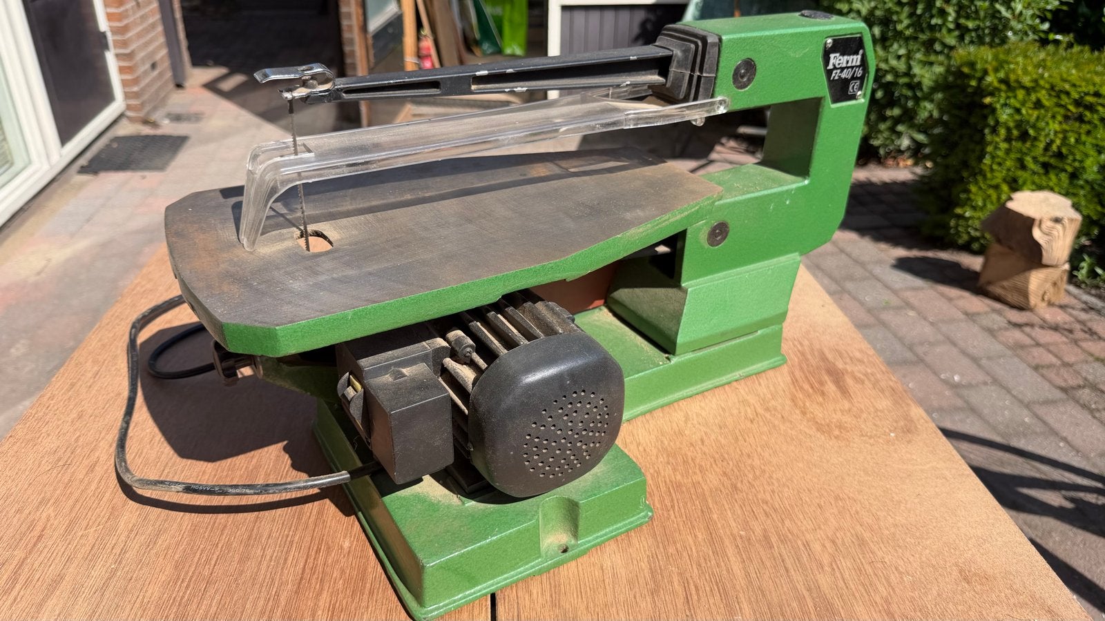 Ferm FZ-40/16 Figuurzaagmachine, Ophalen, Minder dan 30 mm, Gebruikt, Figuurzaag