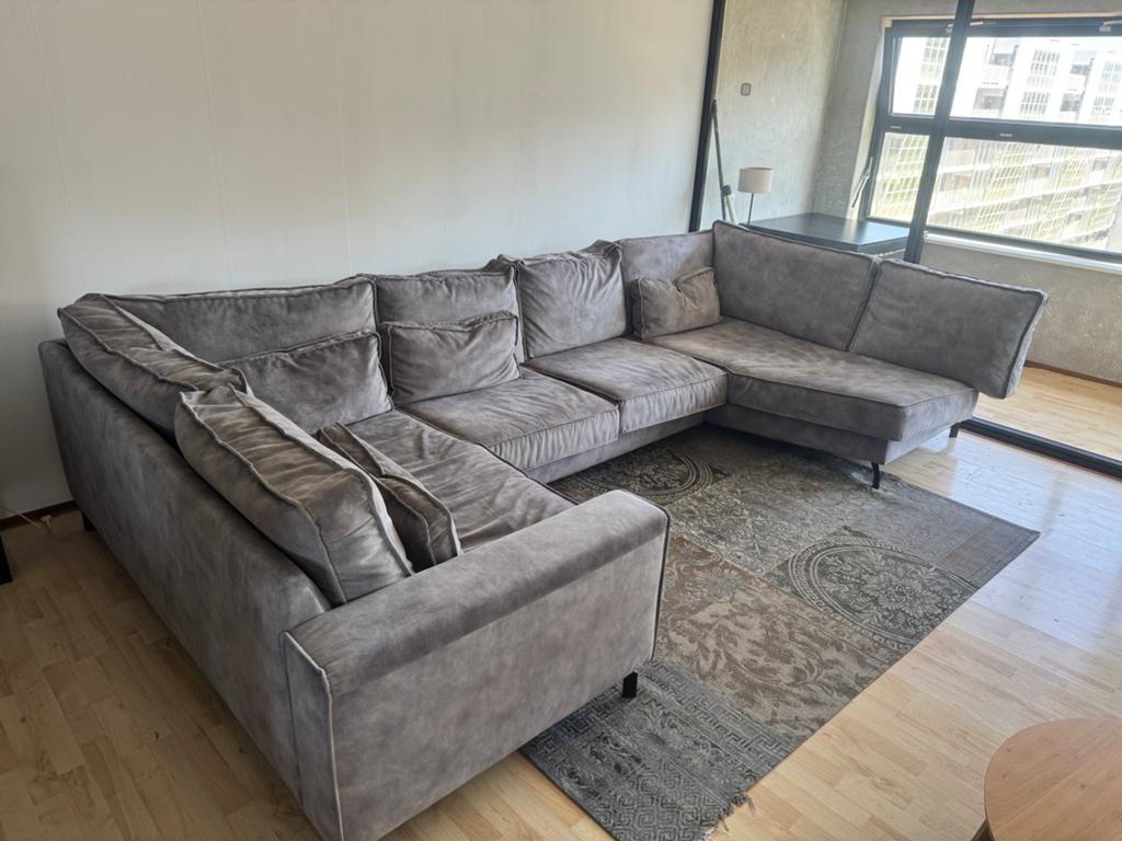 Grote hoekbank 2 jaar oud - 3.60x2m, Ophalen, Gebruikt, Hoekbank, 300 cm of meer