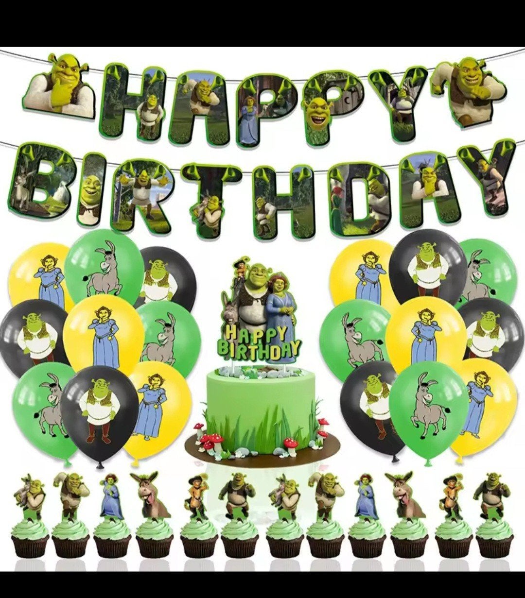 Shrek Verjaardagsfeest Decoratie Set - Nieuw, Ophalen, Nieuw, Versiering, Verjaardag