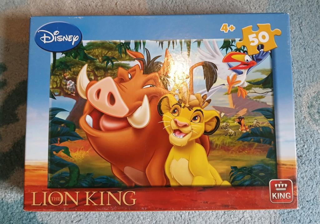 Disney Lion King puzzel 50 stuks, Ophalen, 10 tot 50 stukjes, Gebruikt, 4 tot 6 jaar