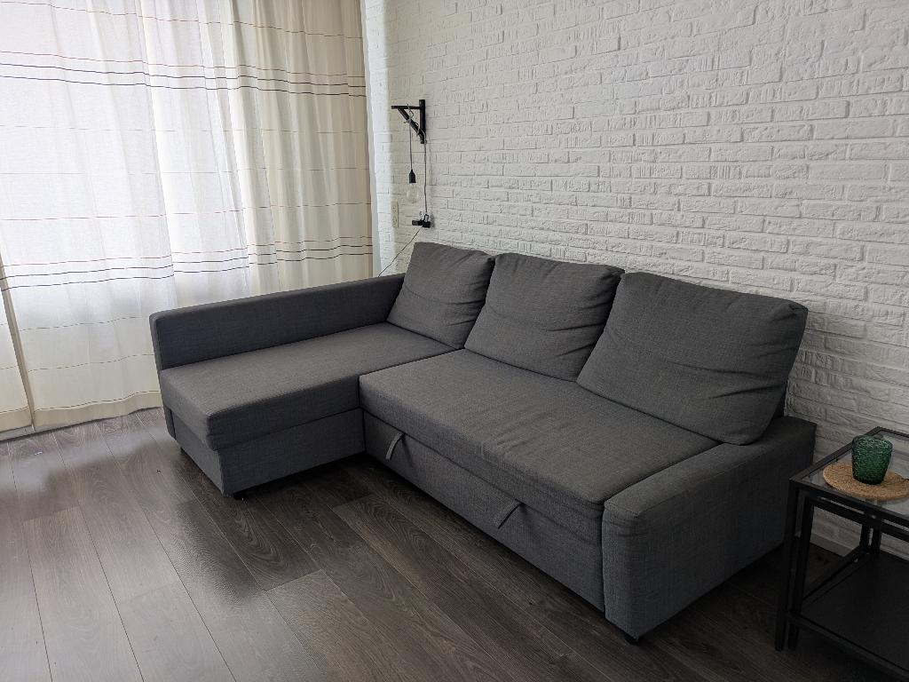 IKEA Corner Sofa Bed with Storage – Grey, Ophalen