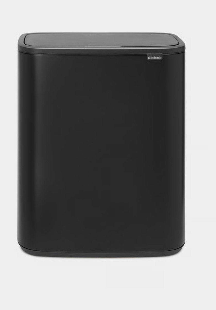 Brabantia prullenbak mat zwart - nieuw, 40 liter of meer, Ophalen of Verzenden, Nieuw, 50 – 75