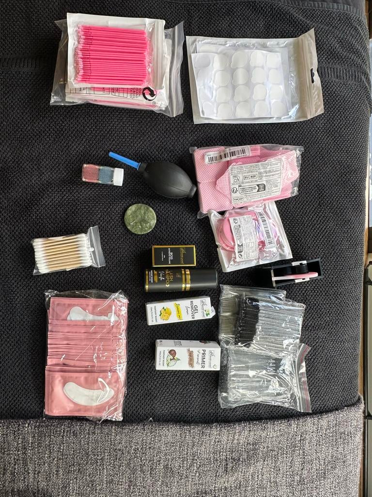 Wimperextensions Set - Nieuw!, Sieraden, Tassen en Uiterlijk, Uiterlijk | Cosmetica en Make-up, Nieuw, Make-up, Ogen, Zwart, Ophalen of Verzenden