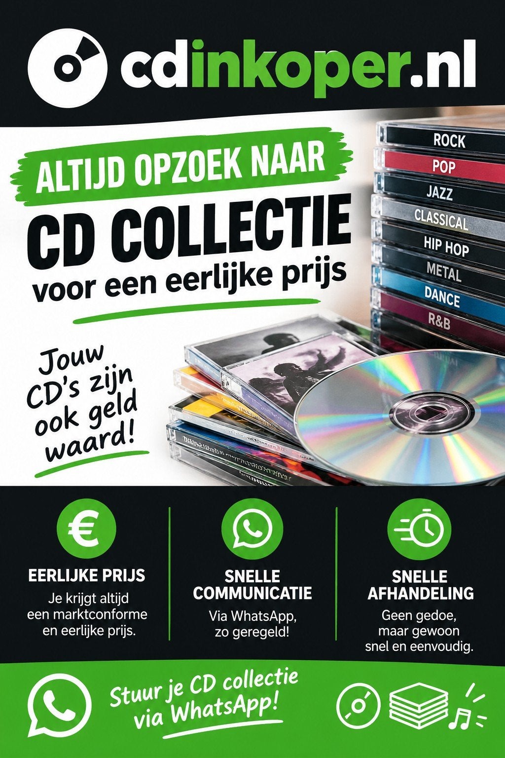 Te koop gevraagd: CD collecties - Eerlijke prijs!, Cd's en Dvd's, Ophalen of Verzenden, Zo goed als nieuw