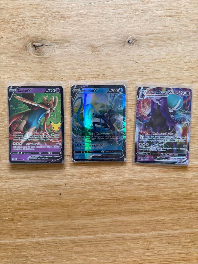 70 Pokémon kaarten - V, VMAX en meer!, Ophalen of Verzenden, Zo goed als nieuw, Meerdere kaarten, Foil