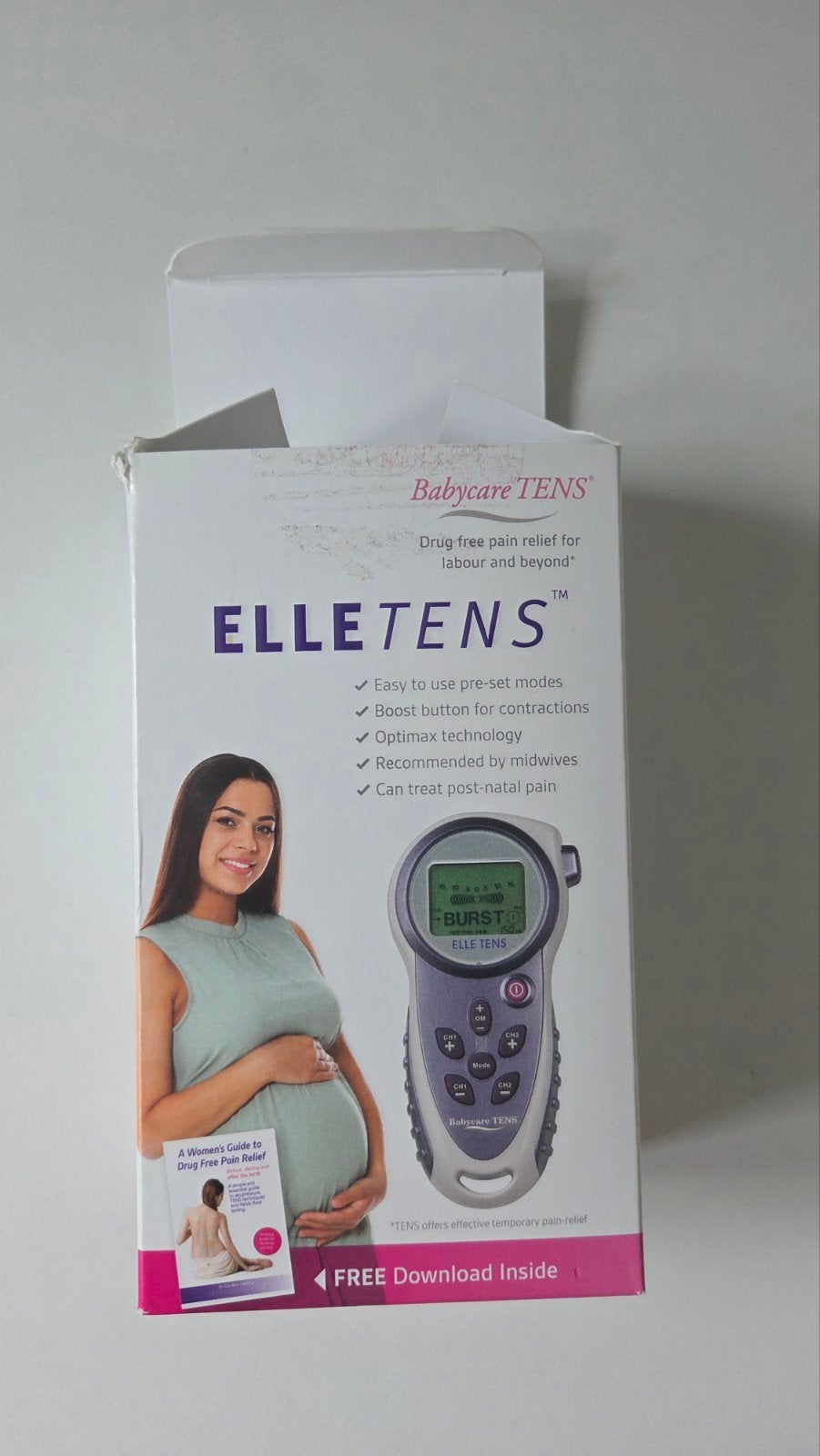 Elle TENS Babycare TENS apparaat voor weeënopvang, Ophalen of Verzenden, Zo goed als nieuw