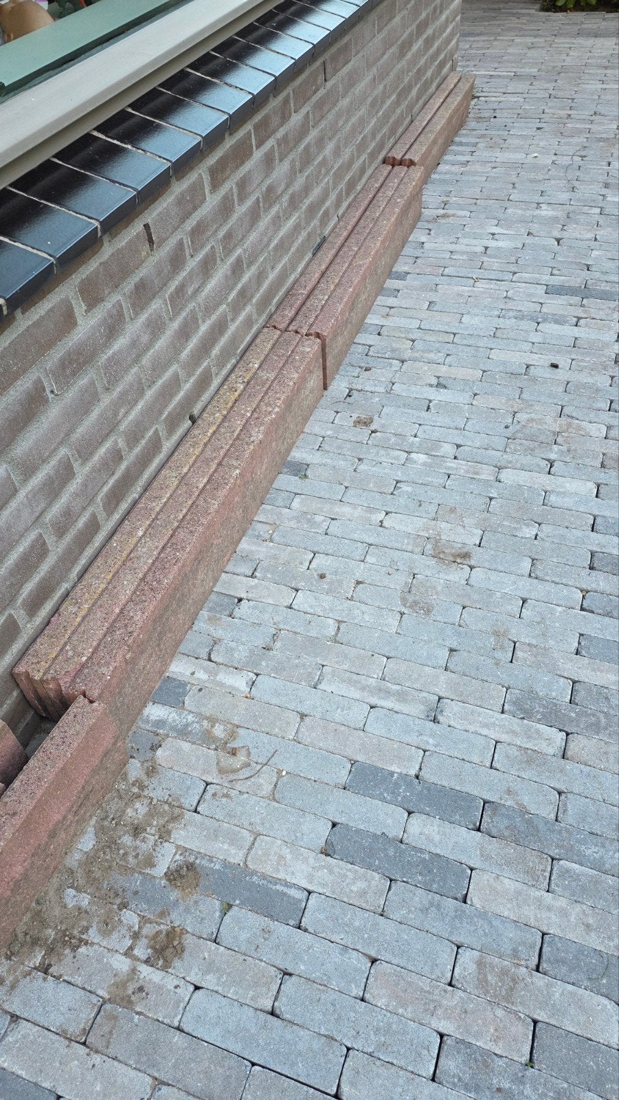 Opsluitbanden - Gebruikt, rood, Tuin en Terras, Ophalen, Gebruikt, Overige typen, Minder dan 5 m²