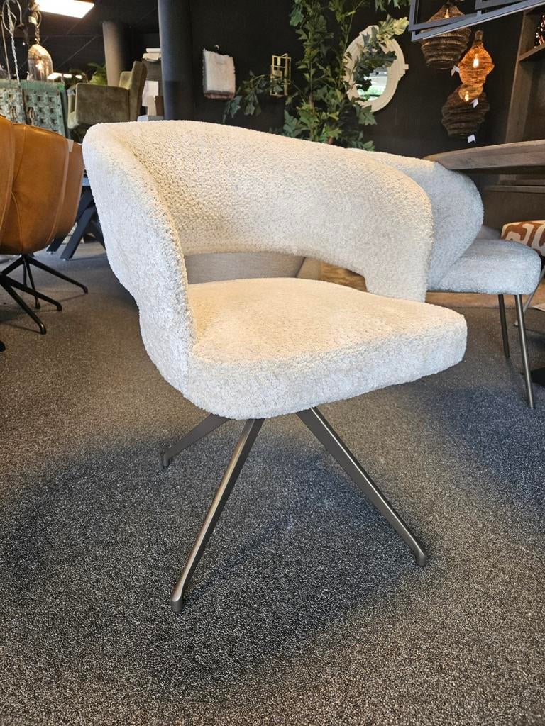 Stoel Manon h.e. design leer of stof, Overige kleuren, Nieuw, Ophalen of Verzenden, Eén