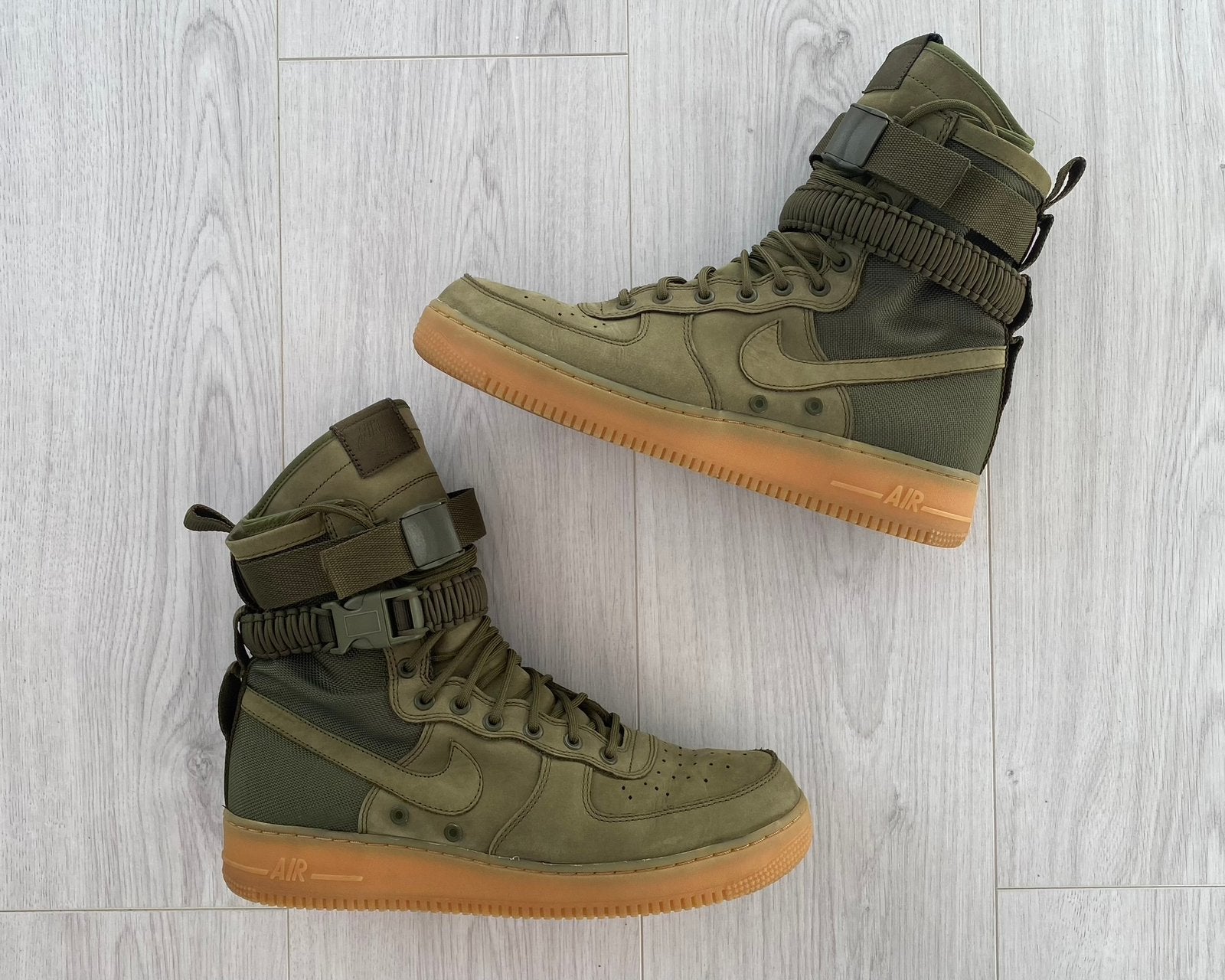 Nike SF Air Force 1 Faded Olive | Maat 45, Overige kleuren, Ophalen of Verzenden, Sneakers of Gympen, Zo goed als nieuw
