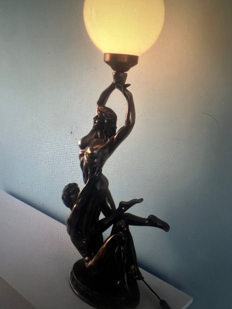 Art deco style lamp, Overige materialen, Gebruikt, Ophalen of Verzenden, Minder dan 100 cm