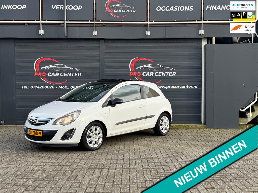 Opel Corsa 1.4-16V Cosmo CRUISE|AIRCO|PANO|EL.RAMEN|LMV|NAP, Auto's, Opel, Voorwielaandrijving, Euro 5, Wit, Bedrijf