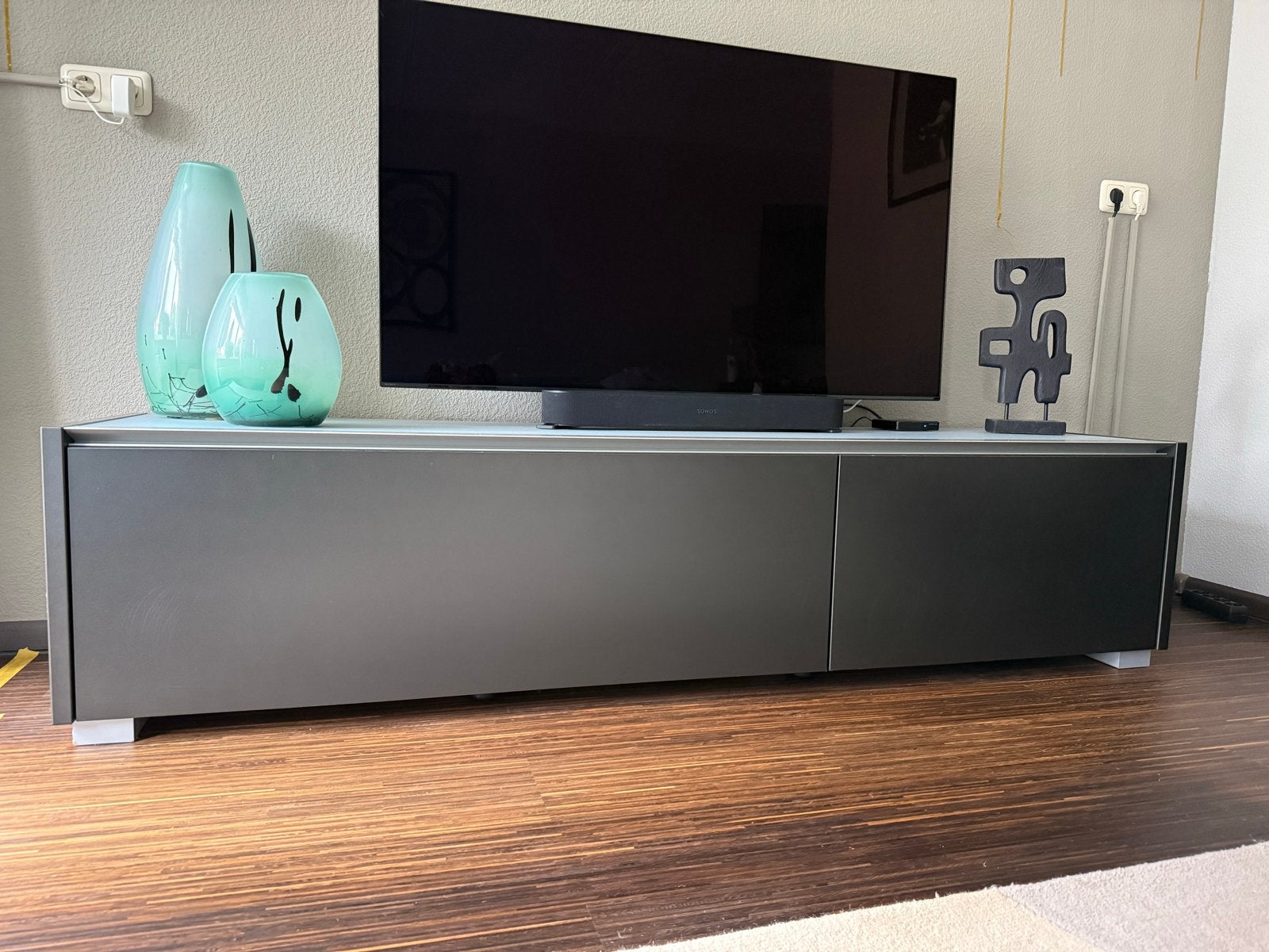 Fibonacci TV-meubel/dressoir - Antraciet metallic mat, Ophalen, 150 tot 200 cm, Minder dan 100 cm, 25 tot 50 cm