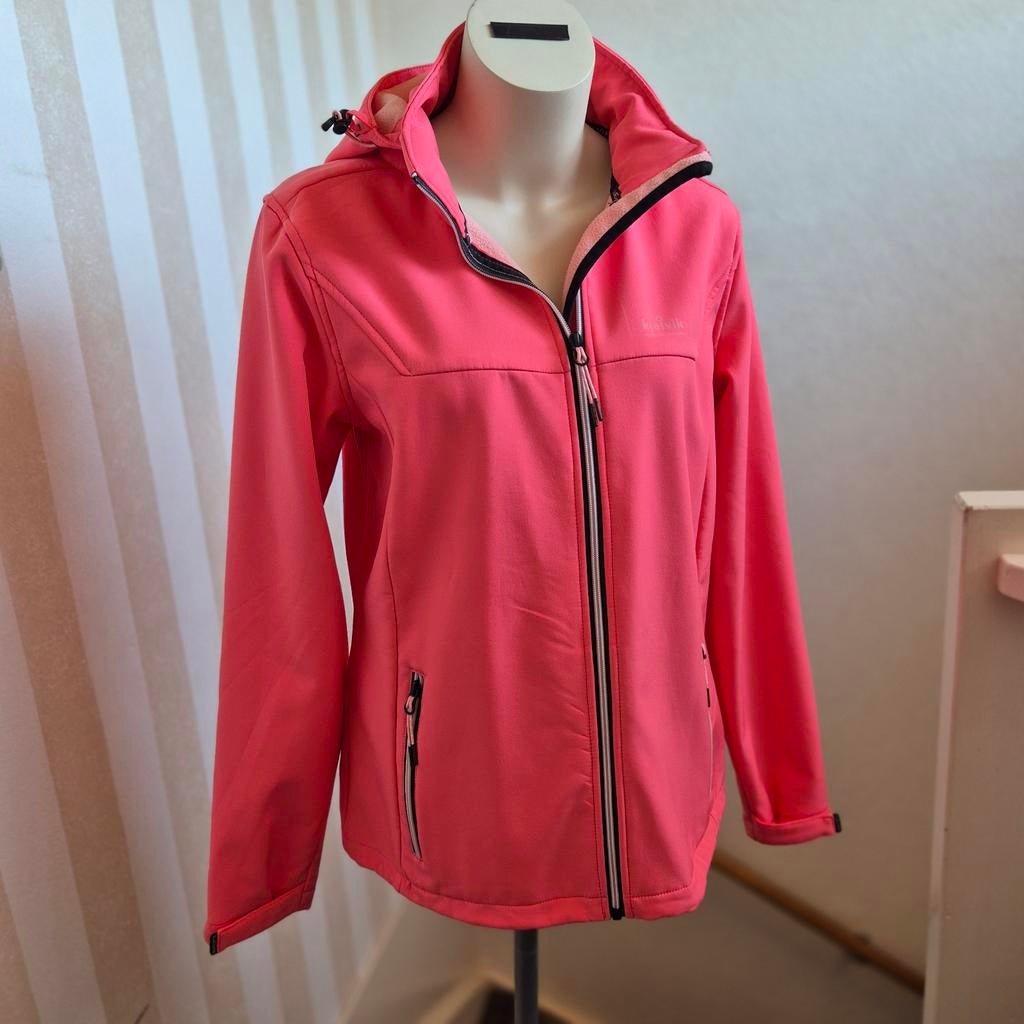 Kjelvik dames softshell jas  42 Koraal - Zo goed als nieuw, Maat 42/44 (L), Ophalen of Verzenden, Zo goed als nieuw, Kjelvik