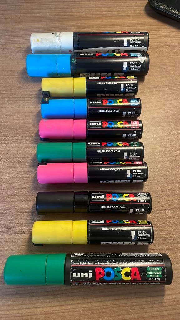 Posca stiften 10 stuks, Ophalen of Verzenden, Nieuw, Potlood of Stift