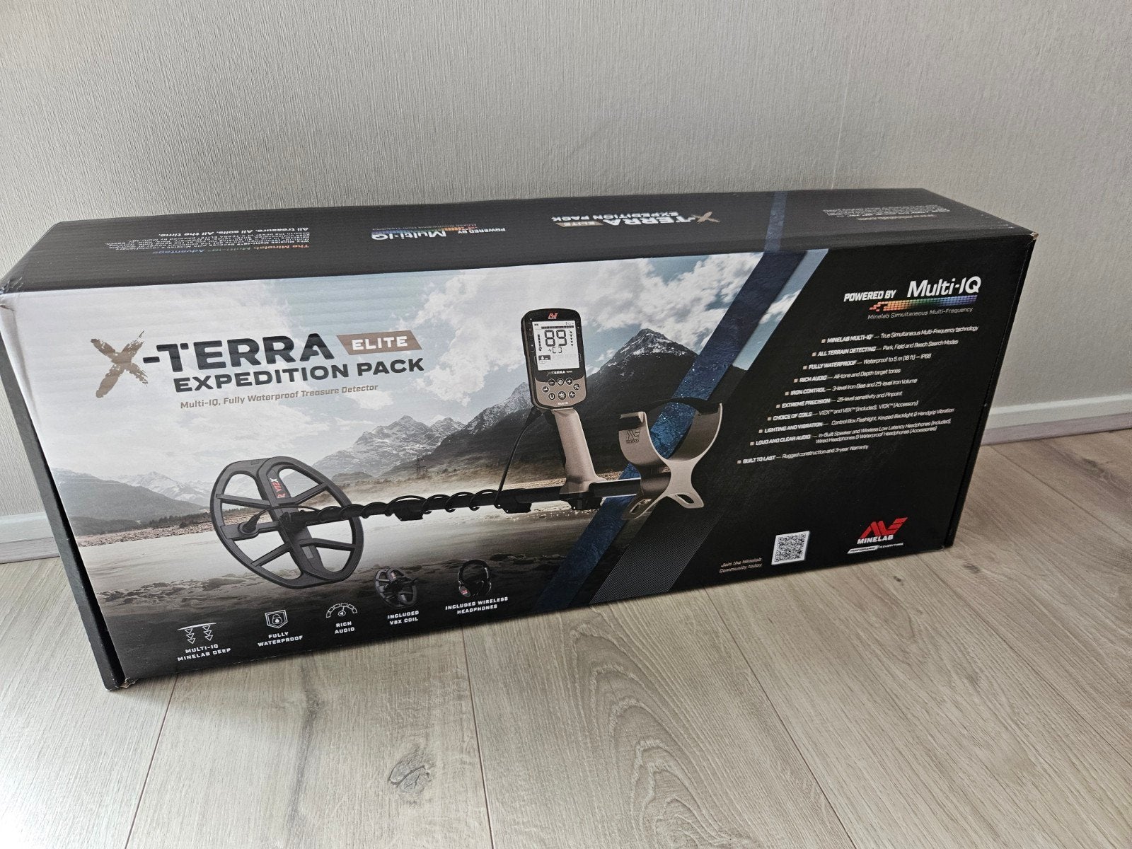 Minelab X-Terra Elite Expedition Pack - Nieuw in doos, Hobby en Vrije tijd, Meer dan 30 cm, Nieuw, Ophalen of Verzenden, Minelab