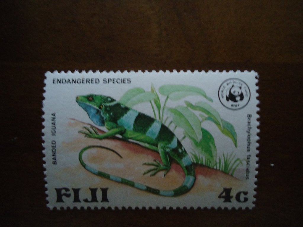 Reptiel leguaan Fiji 1979, mi. 387 postfris, Ophalen of Verzenden, Postfris, Dier of Natuur