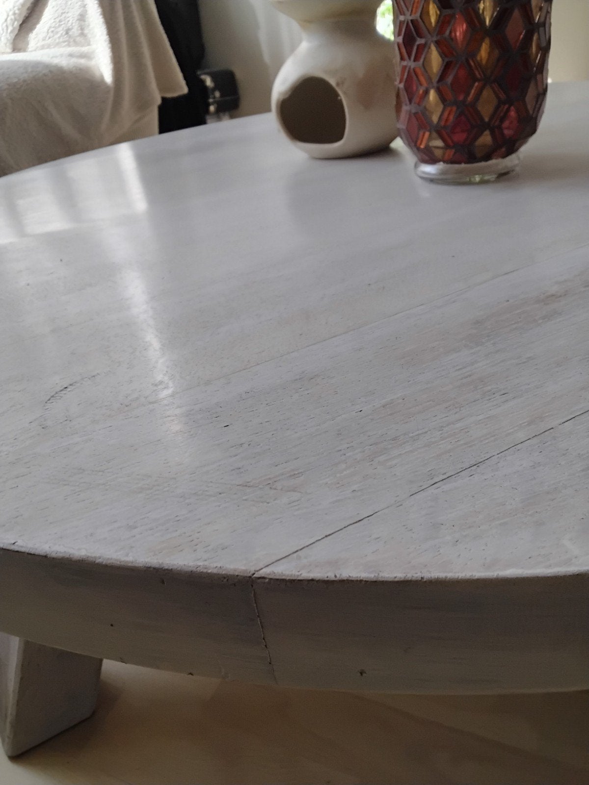 SALONTAFEL 90 CM  45.00, Ophalen, 50 tot 100 cm, Rond, 50 tot 100 cm