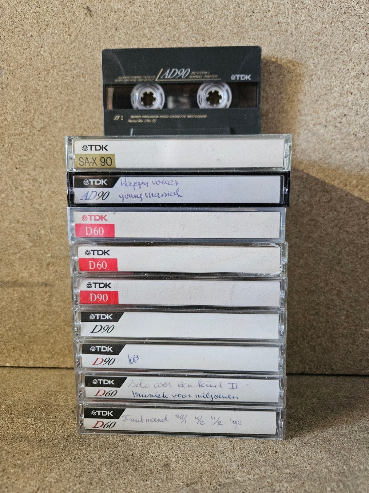 25 cassettebandjes o.a. tdk, sony, maxell, Cd's en Dvd's, Cassettebandjes, Ophalen, Gebruikt, 2 t/m 25 bandjes, Overige genres