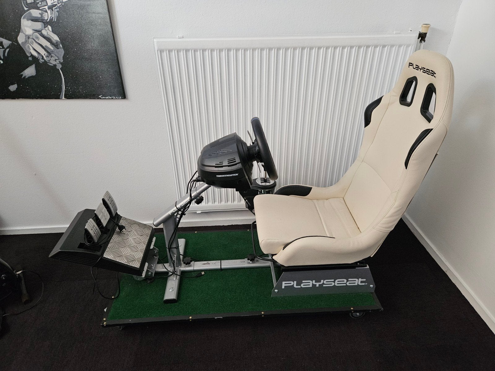 Playseat met Thrustmaster T300RS GT stuur en TH8A shifter, Ophalen, Overige merken, Gebruikt