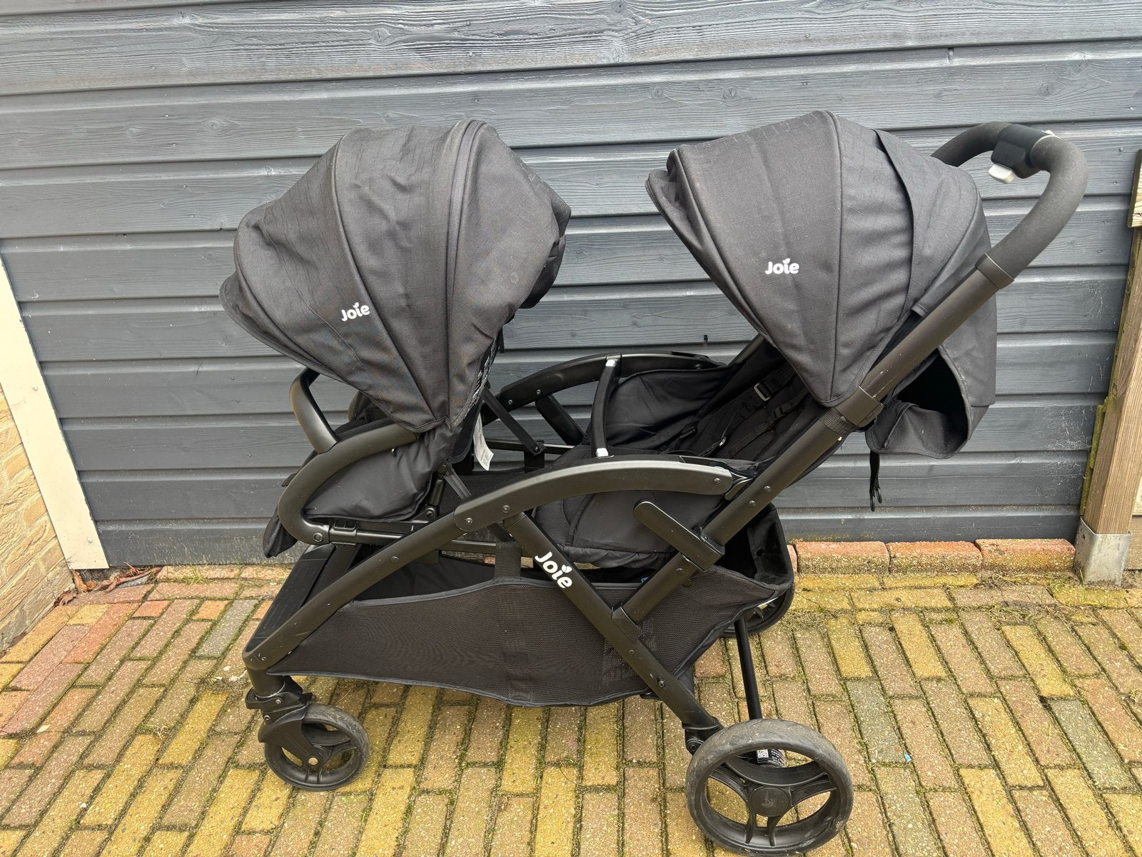 Nette Joie duowagen met regenhoes, Kinderen en Baby's, Kinderwagens en Combinaties, Gebruikt, Duowagen, Ophalen, Kinderwagen