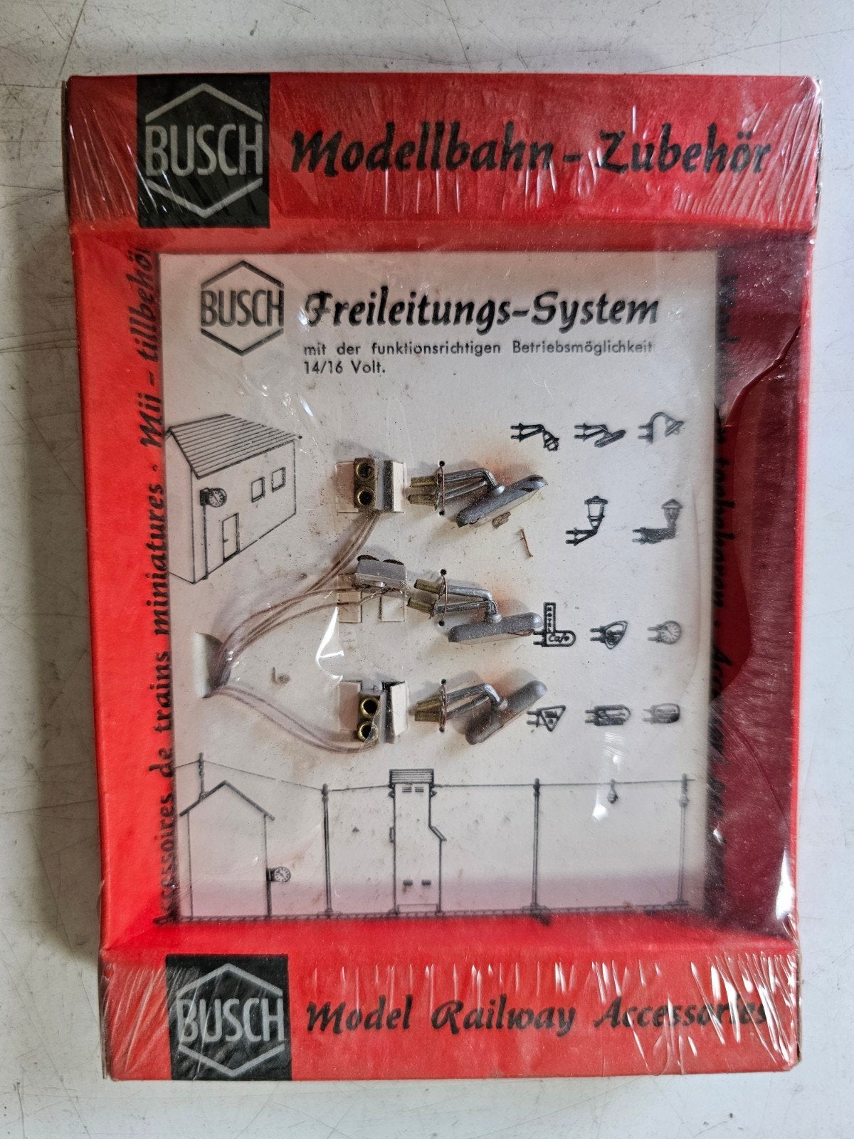 Busch Freileitungs-System HO verlichting nieuw, Hobby en Vrije tijd, Modeltreinen | H0, Overige merken, Gelijkstroom of Wisselstroom