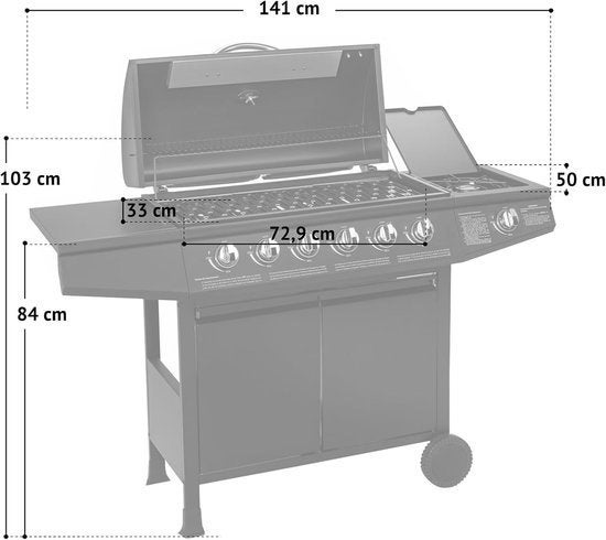 Gasbarbecue – Gasgrill – Grillwagen – Buitenkeuken Grill, Corvance B.V., Verzenden, Nieuw, Corvancebol@gmail.com