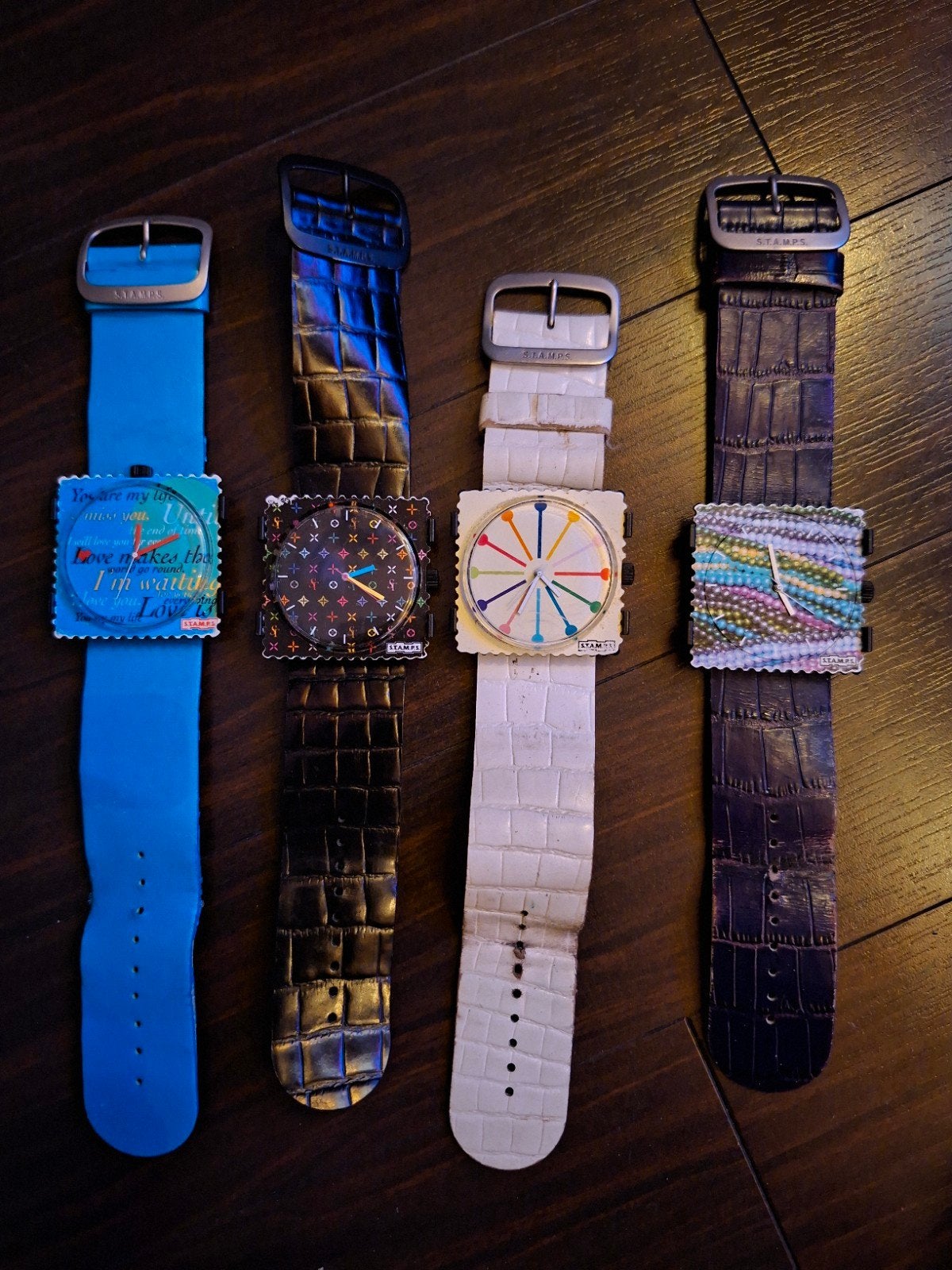 Postzegel stamp horloge,s Collector items quarts, Ophalen, Overige merken