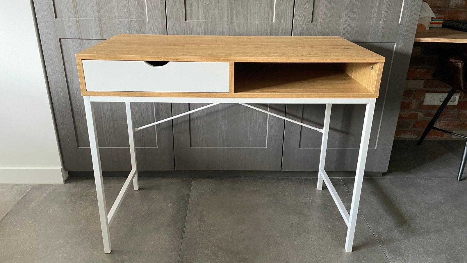Kinderbureau bureau tafeltje, Ophalen, Hout, Kinderbureau, Nieuw