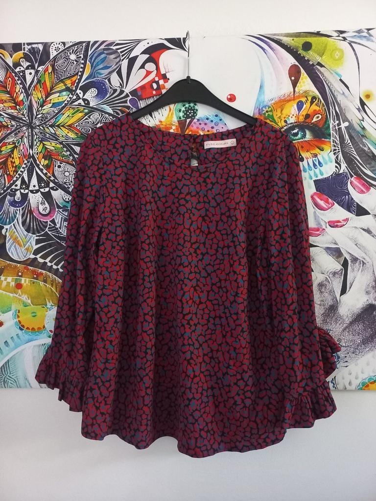 Studio Anneloes Travelstof Blouse Top Maat L, Kleding | Dames, Blouses en Tunieken, Studio Anneloes, Maat 42/44 (L), Ophalen of Verzenden