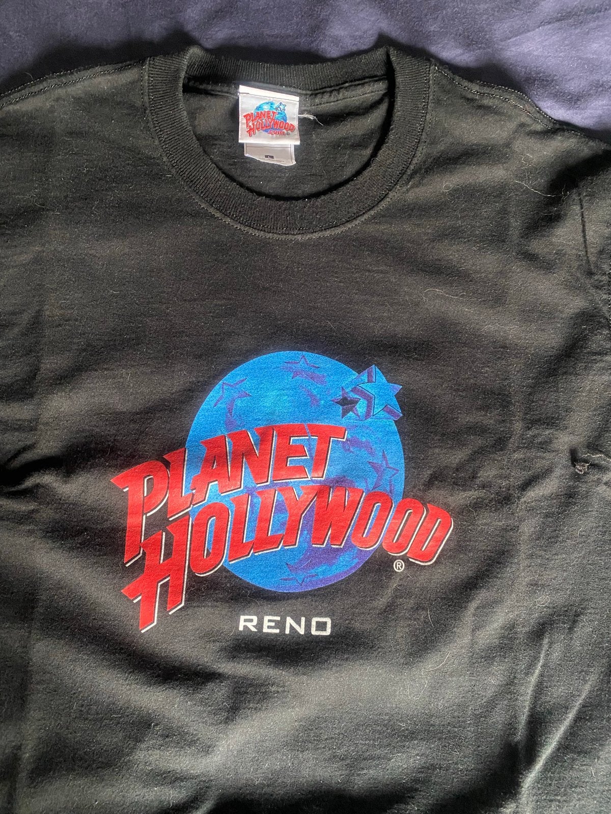 Planet Hollywood Reno T-shirt Zwart Maat M, Kleding | Heren, T-shirts, Ophalen of Verzenden, Gedragen, Maat 48/50 (M), Zwart