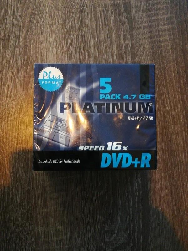 Platinum DVD+R 4.7 GB 16x - 5 stuks, Computers en Software, Beschrijfbare discs, Ophalen of Verzenden, Nieuw, Dvd, Platinum