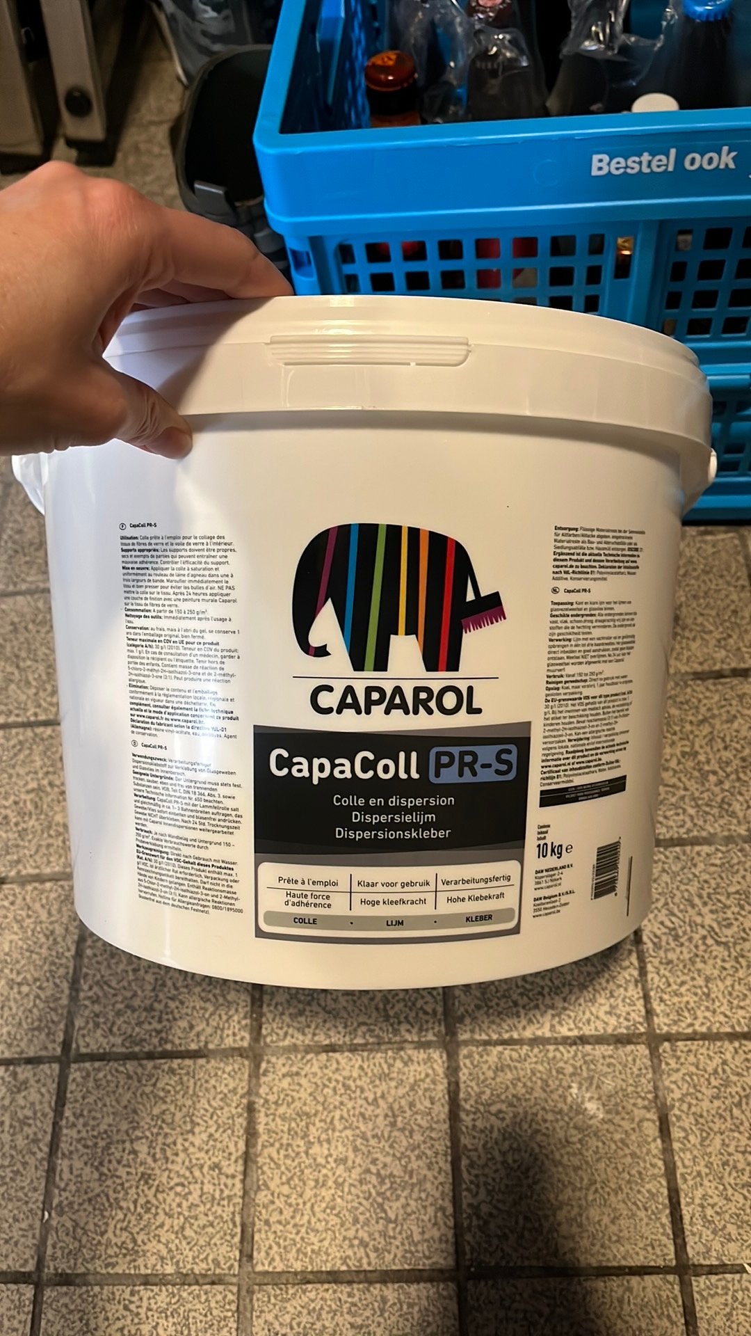 Professionele behangerslijm  Caparol 7 kg, Ophalen